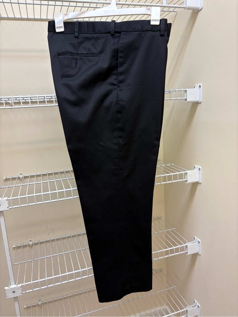 Perry Ellis Men's Black Dress Pants - Flat Front